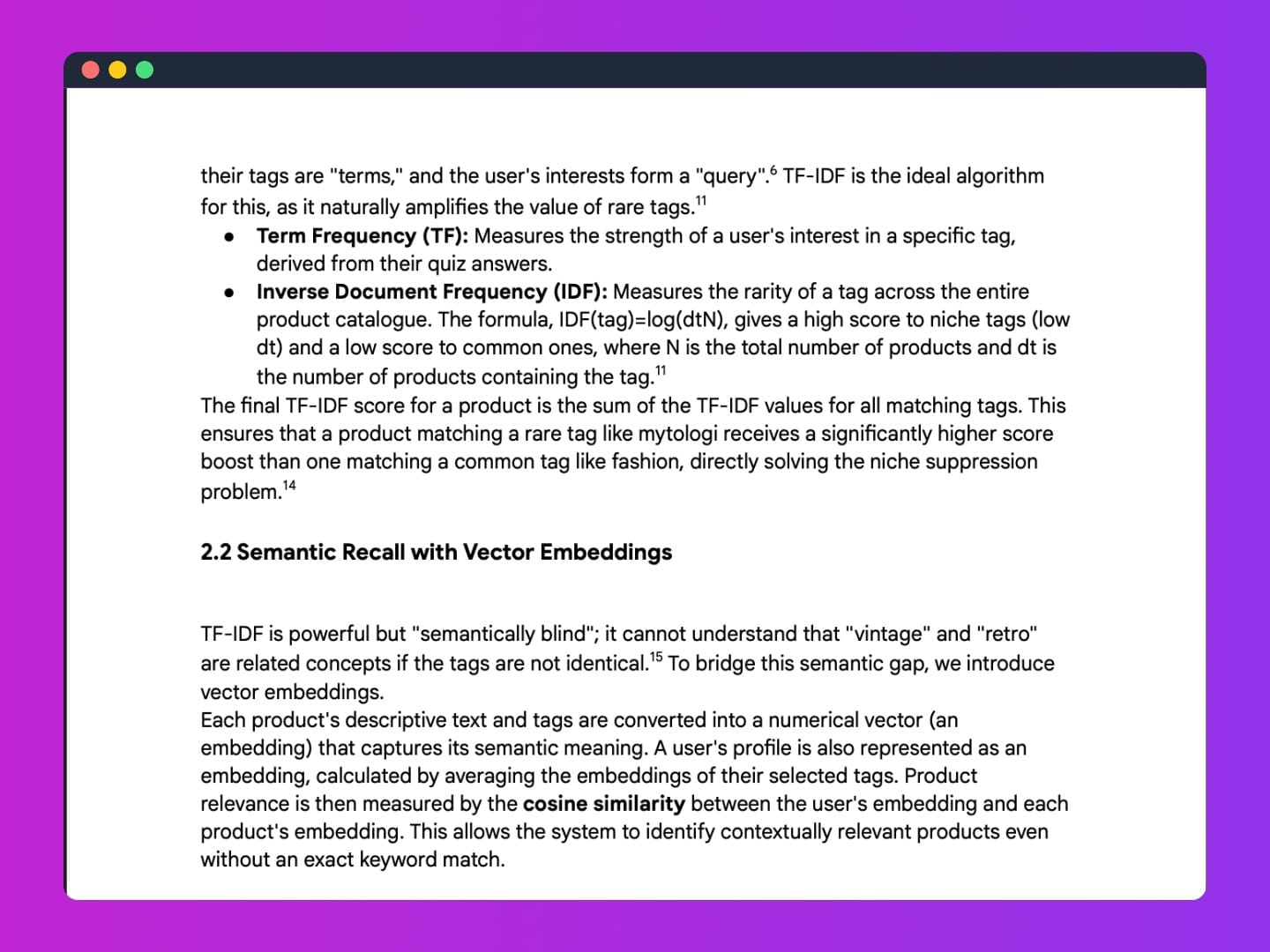I have probably 80 pages worth of PDF containing dense theory like this, which I feed back into the AI loop every time I iterate.