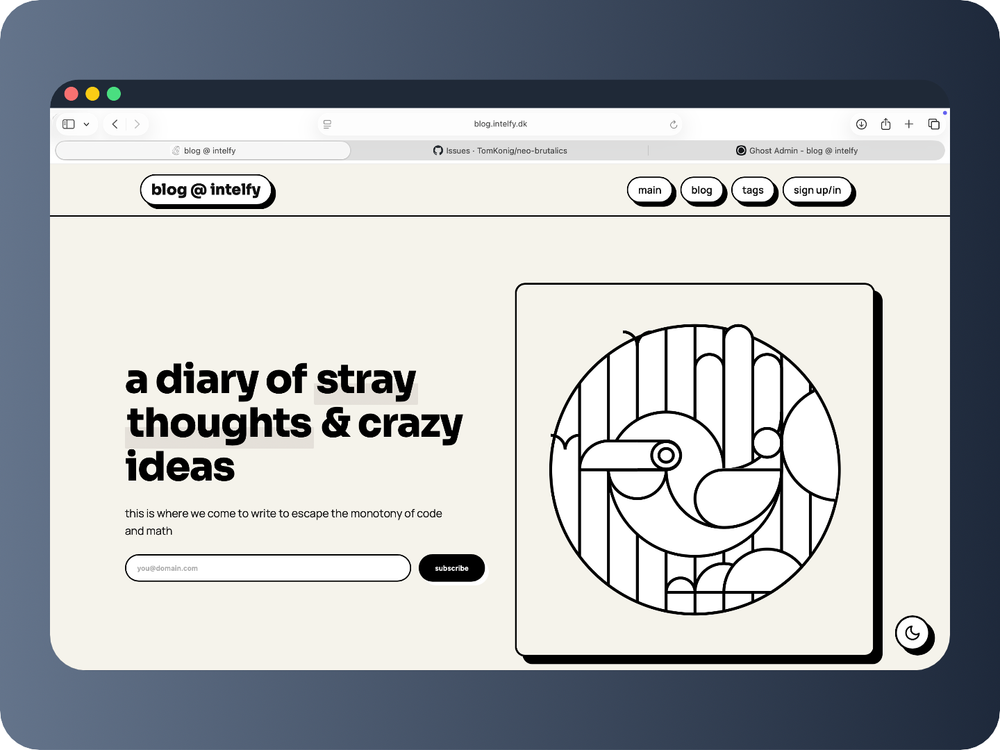 Featured image for had dev block, so spent an entire day making this theme